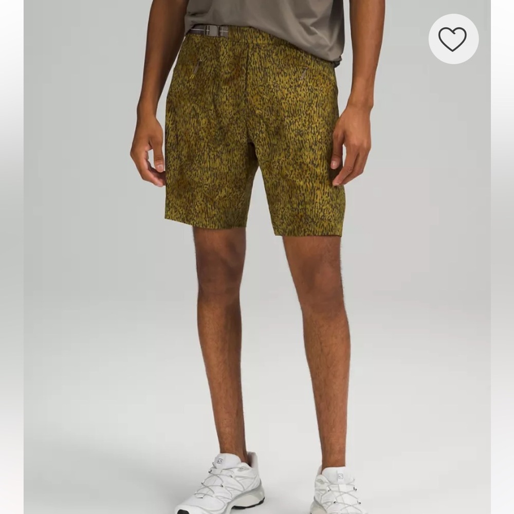 Men's Green Patterned Shorts